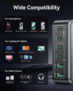 270W USB C Charger Block, Rocoren 6 Port Multi USB-C Charging Station, 100W PD - Image 7