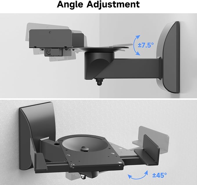 suptek Large Dual Side Clamping Bookshelf Speaker Wall Mounting Bracket - Image 5