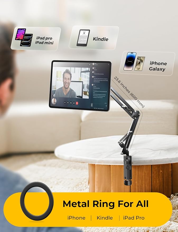LISEN Gooseneck Phone Holder for Bed Magsafe Phone Stand for iPhone 16 15 Stand - Image 8