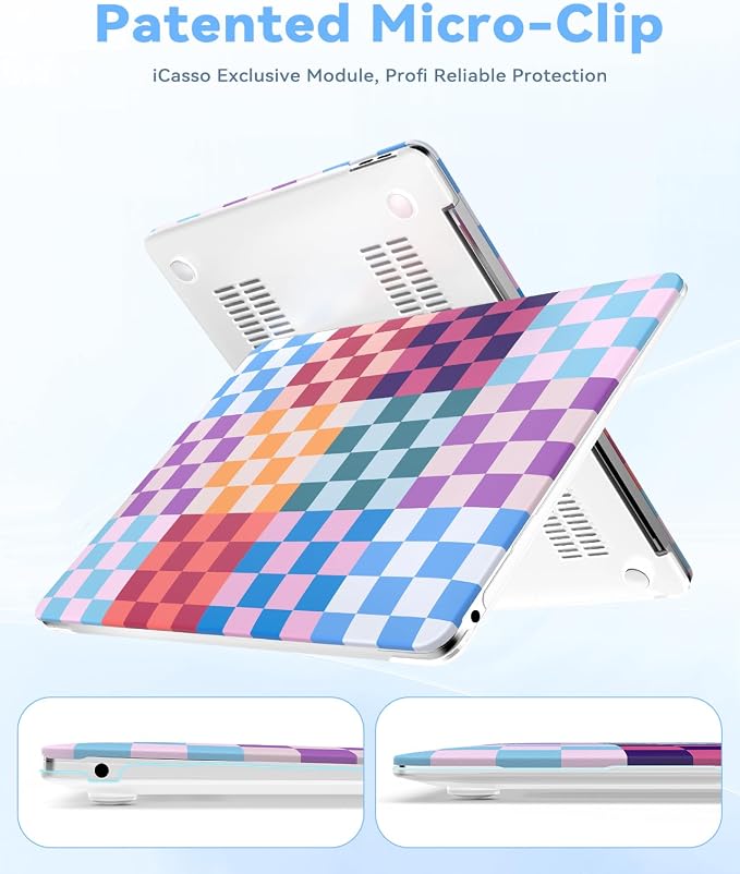 iCasso Compatible with MacBook Air 13 inch Case 2020-2018 Release M1 A2337 - Image 3