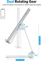 OMOTON Foldable Cell Phone Stand, C4 Portable Aluminum Phone Holder, Adjustable - Image 8