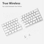 Lite: Wireless Ergonomic Split Mechanical Keyboard Hot Swappable, Compact 60% - Image 2