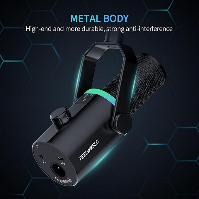 FEELWORLD PM1 XLR USB Dynamic Microphone Gifts - Image 7