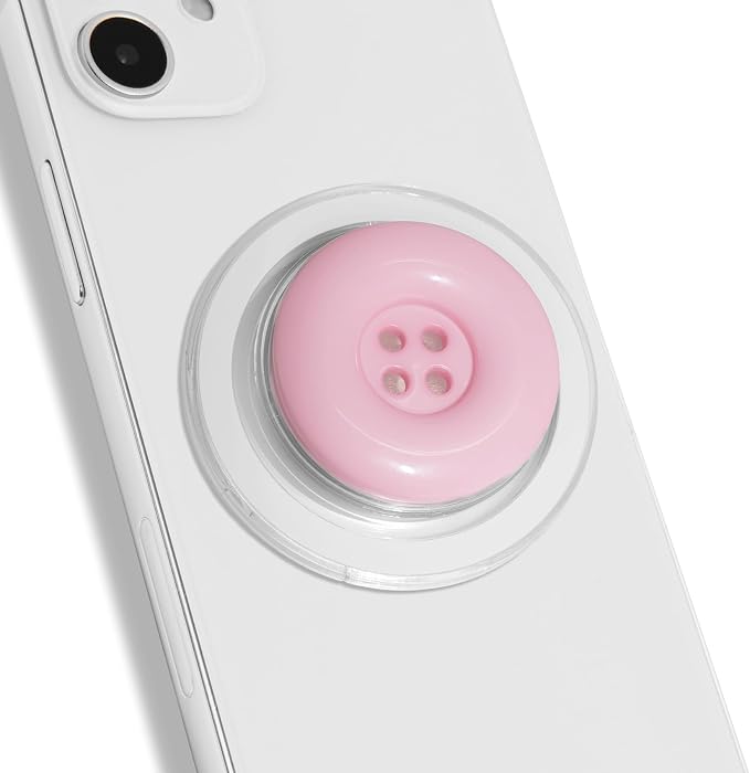 Solid Color Button Phone Grip – Minimalist Design, Durable and Lightweight by OnTheGripofficial