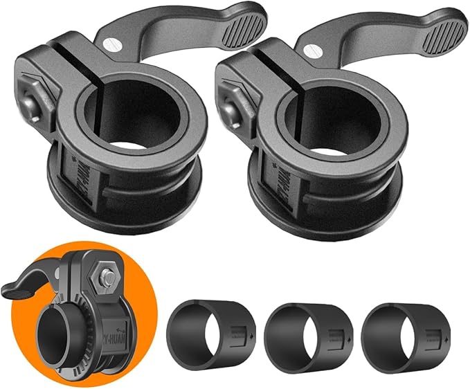 Mini Barbell Clips 1 inch I Multi-Size Adjustable Barbell Collar I 1 inch by ZY-HUAN