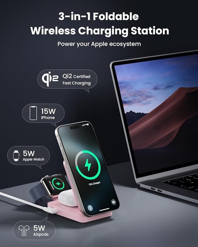 3-in-1 Wireless Charger Charging Station - Image 2