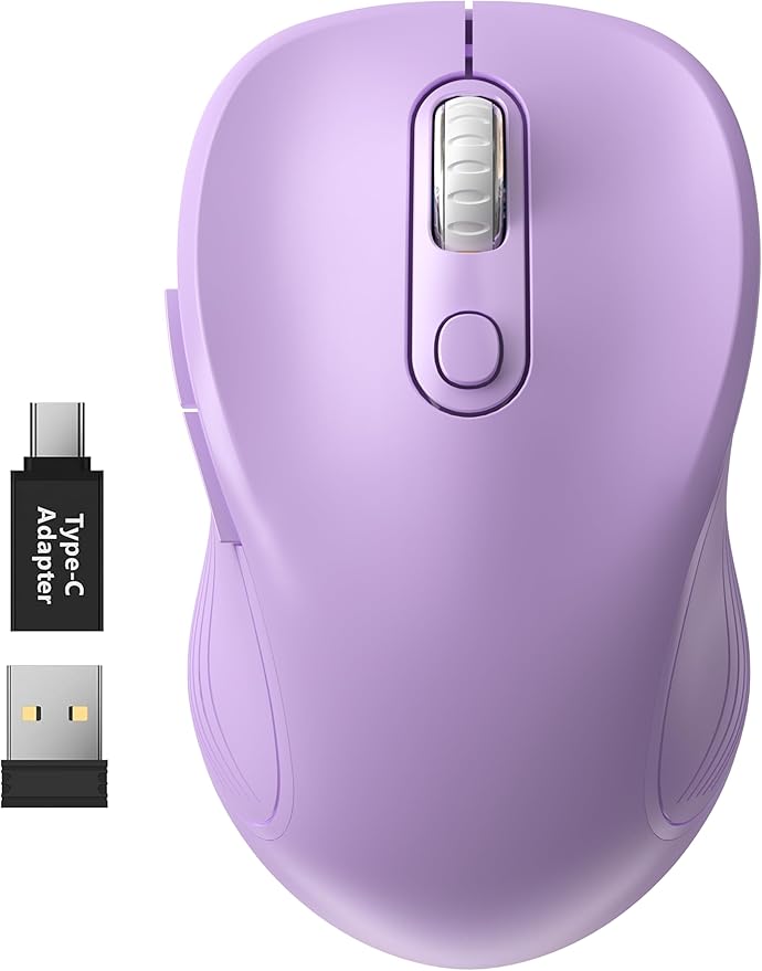 WisFox 2.4G Wireless Mouse for Laptop, Ergonomic Computer Mouse by Bringyouqualityproducts