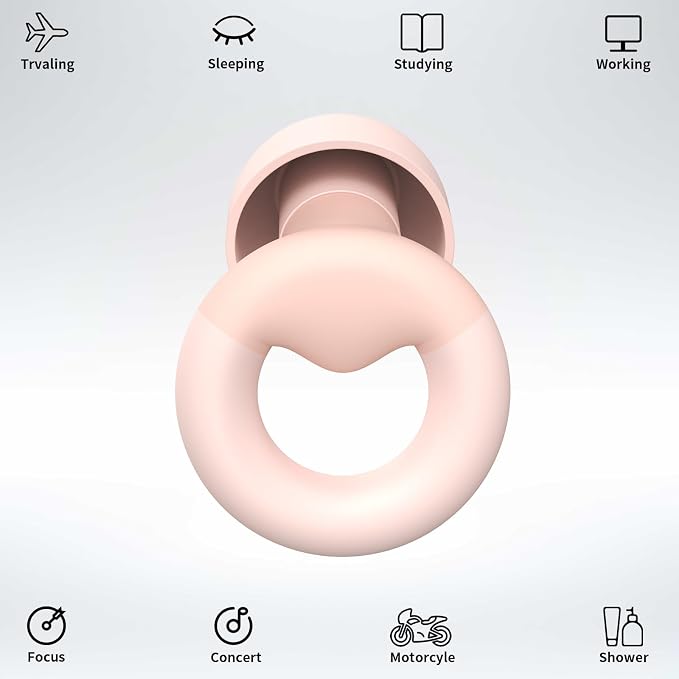 Soft Silicone Earplugs for Sleeping & Noise Reduction - Image 2