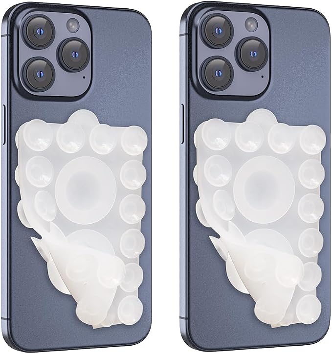 ZYCCER Double Sided Silicone Suction Phone Holder Mount, Compatible by ZYCCER