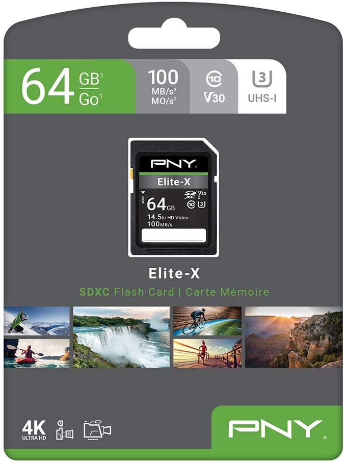 PNY 64GB Elite-X Class 10 U3 V30 SDXC Flash Memory Card - Image 9