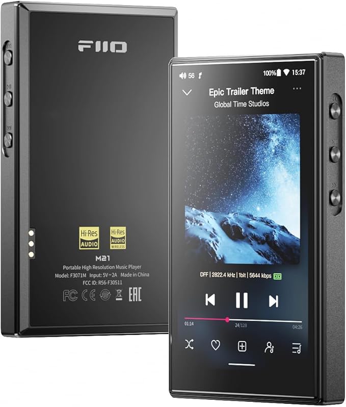 FiiO M21 Android 13 Portable Music Player MP3 Snapdragon 680 4* CS43198 DAC by FiiO
