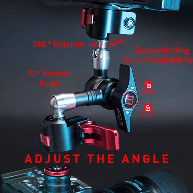 IFOOTAGE Magic Arm Clamp MA3-4, 7 Inches Adjustable Friction Power Articulating - Image 4
