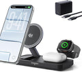 THREEKEY Qi2 25W MagSafe 3-in-1 Wireless Charging Station, MFI Certified by by THREEKEY