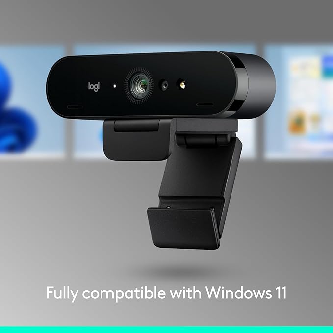 Logitech Brio 4K Webcam, Video Calling, Noise-Cancelling mic, HD Auto Light - Image 5