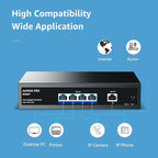 5 Port Gigabit PoE Switch, AUMOX PRO SG305P 4 Port PoE Gigabit Ethernet - Image 9