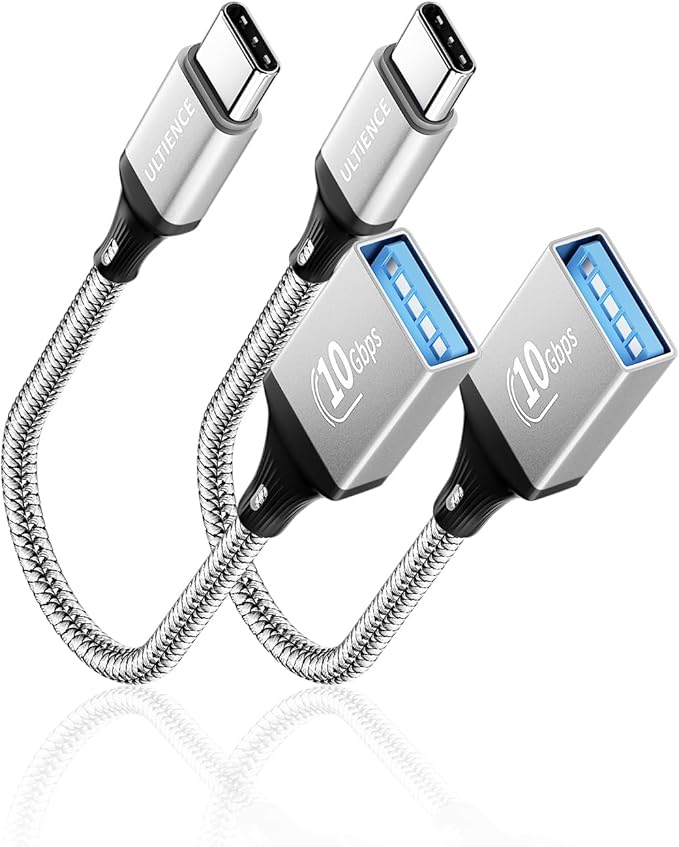 USB C to USB 3.0 Adapter 2 Pack, 10Gbps SuperSpeed by ULTIENCE
