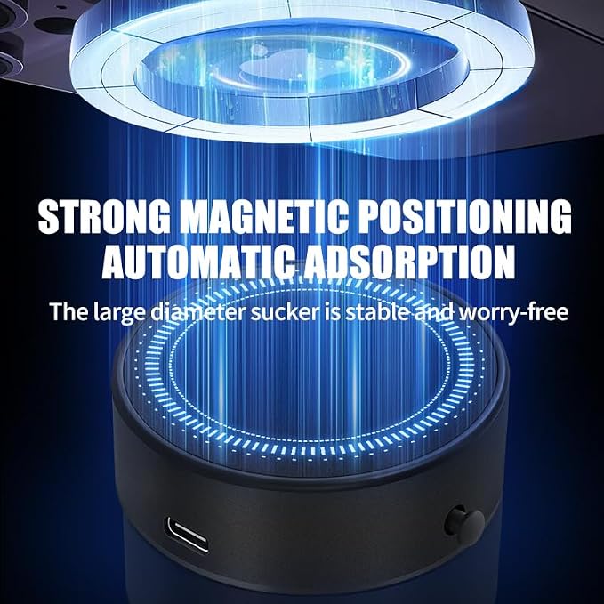 Electric Vacuum Magnetic Suction Phone Holder, 360° Rotation Suction Cup Phone - Image 4