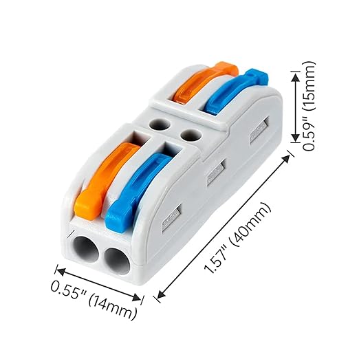 25PCS Lever Wire Connectors, Quick Wiring Cable Connectors, Compact Push-in - Image 2