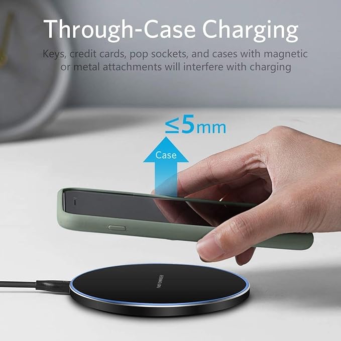 20W Fast Wireless Charger Pad, Wireless Phone Charging Station Compatible - Image 6