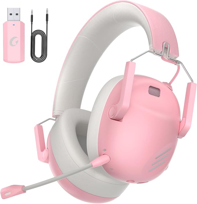 Wireless Gaming Headset for PS5, Gamer Headphones for Nintendo Switch, 50H by KAPEYDESI