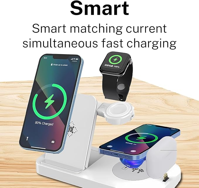 4-in-1 Fast Wireless Charging Station - Image 2