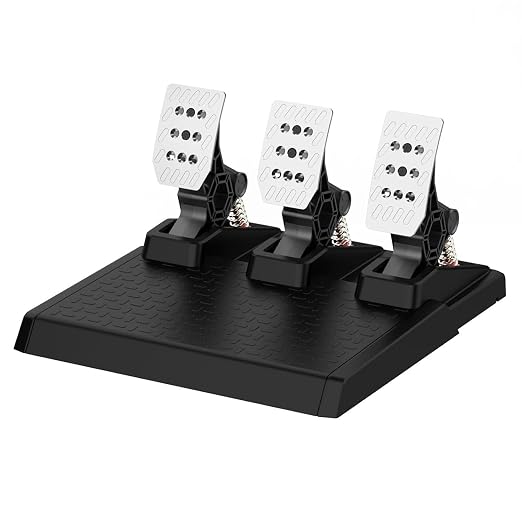 DOYO Racing Wheel Pedals, PC Gaming Steering Wheel Pedal Set, Swappable Springs by GAME+ACCESSORIES