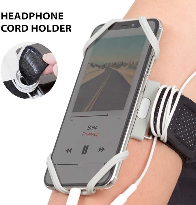 BONE Run Tie, Running Cell Phone Holder, Skin-Friendly & Washable Silicone - Image 6