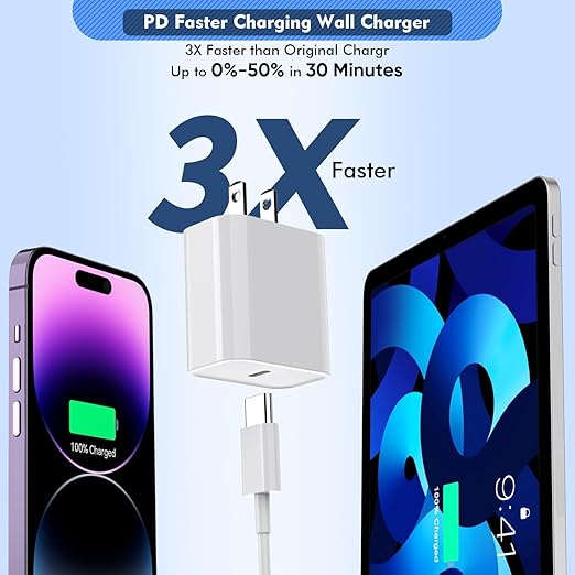 2Pack iPhone Fast Charger, Type C Charger Fast Charging Power Delivery Fast - Image 2