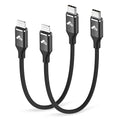 USB C to Lightning Cable 2Pack 1FT iPhone Fast Charger Cable Power Delivery by Aiminu