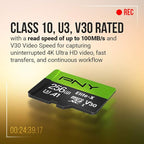 PNY 64GB Elite-X Class 10 U3 V30 microSDXC Flash Memory Card 2-Pack - Image 3