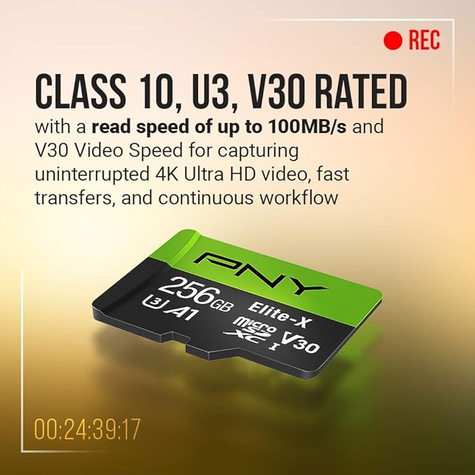 PNY 64GB Elite-X Class 10 U3 V30 microSDXC Flash Memory Card 2-Pack - Image 3