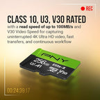 PNY 64GB Elite-X Class 10 U3 V30 microSDXC Flash Memory Card, Class 10 - Image 3