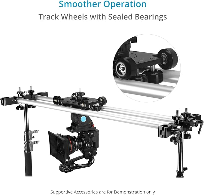 PROAIM Polaris Mini Portable Video Camera Dolly w Universal Track Ends | - Image 7