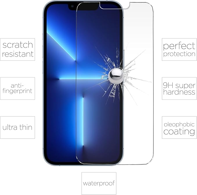 For iPhone 14 Plus and 13 Pro Max Screen Protector Tempered Glass - Image 3
