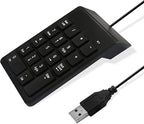 Numeric Keypad for Laptop, 10 Key USB Keypad, Portable Ultra Slim Mini Numpad by DFCROMI