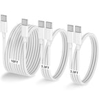 3-Pack 60W USB C to USB C Cable, Type C to Type C Cable, Fast Charging Cable by LOFPYE