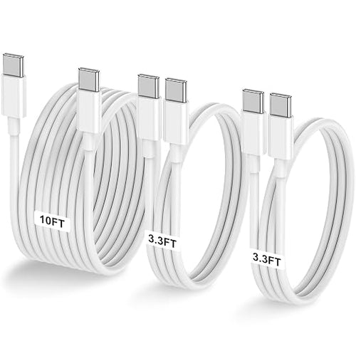 3-Pack 60W USB C to USB C Cable, Type C to Type C Cable, Fast Charging Cable by LOFPYE