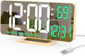 KOSUMOSU Desk Clock for Bedroom Accessories 6.7in Gold Digital Alarm Clock by KOSUMOSUTECHNOLOGY