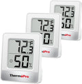 ThermoPro TP49 3 Pieces Digital Hygrometer Indoor Thermometer Humidity Meter by ThermoPro
