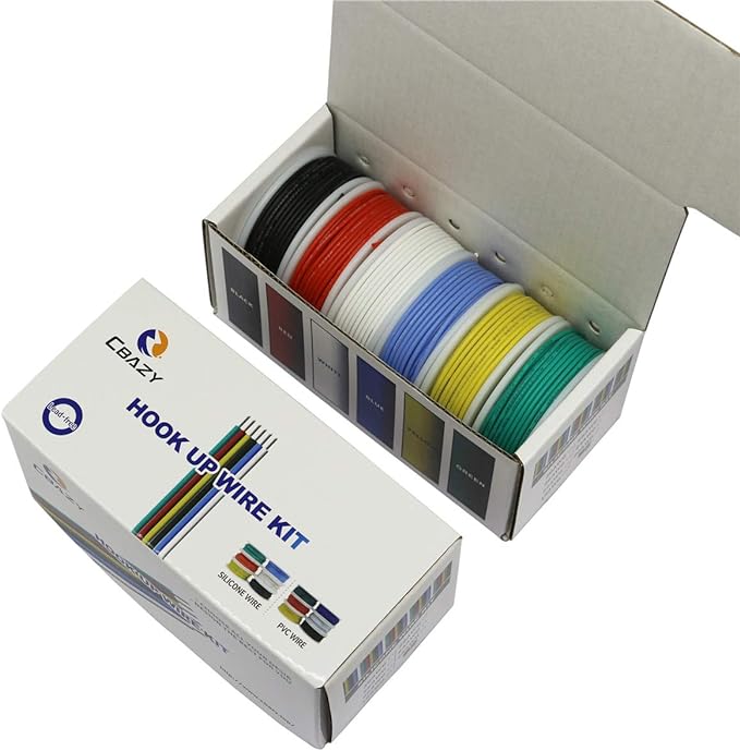 CBAZY™ Hook up Wire Kit 26 Gauge Flexible Silicone Rubber Electric Wire 6 - Image 4