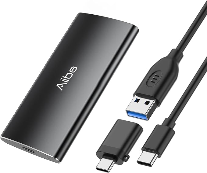 Aiibe External SSD 250GB External Hard Drive USB C Portable SSD, USB 3.1 by Aiibe