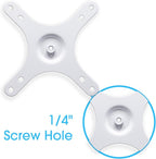 Kado Portable Monitor Mounting Adapter Bracket Plate White, 1/4" Screw Hole to - Image 4