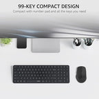 Rapoo 9360M Wireless Keyboard and Mouse Combo, Blade-Series E9310M 99-Key - Image 3
