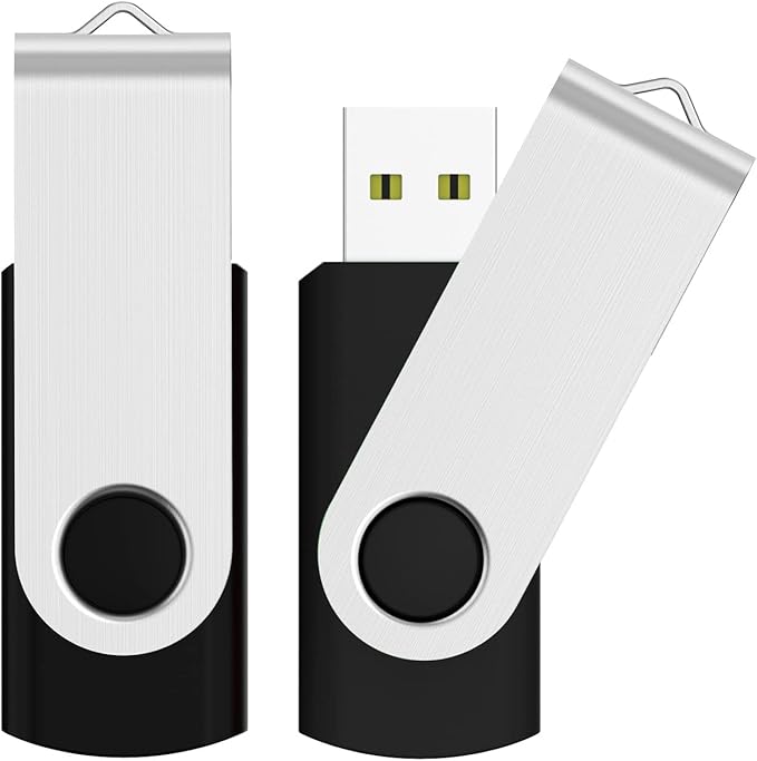 JUANWE 64GB USB Flash Drive 2 Packs, 2.0 Thumb Drive Foldable USB Storage Flash by JUANWE