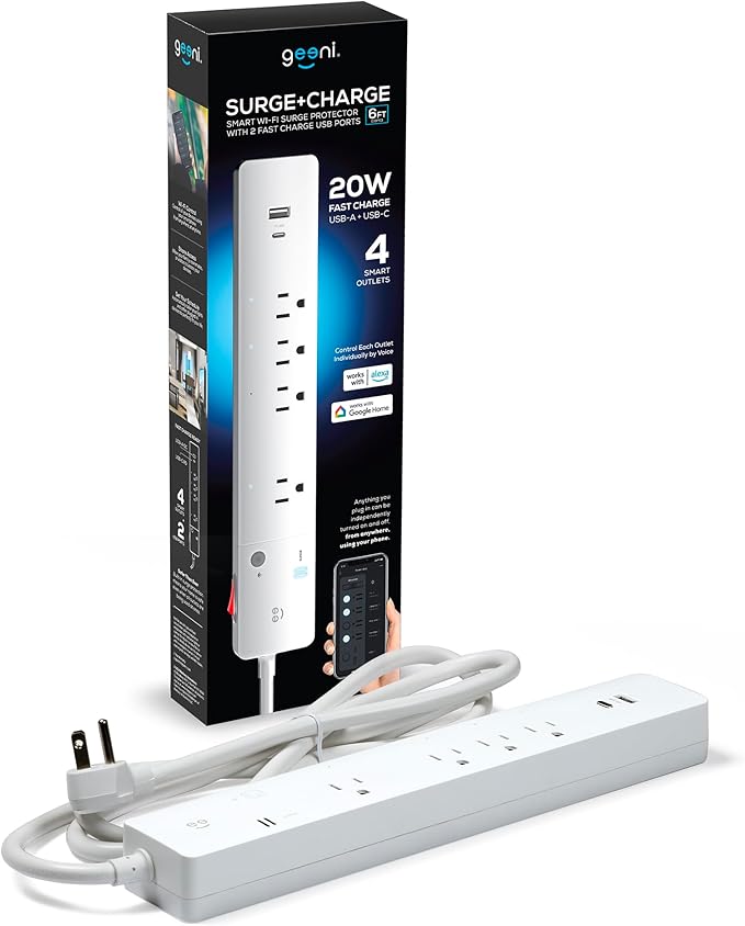 Geeni Smart Surge Protector Power Strip - Image 9