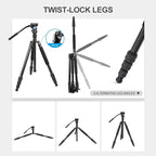 SIRUI Aluminum Camera Tripod Monopod - Image 4