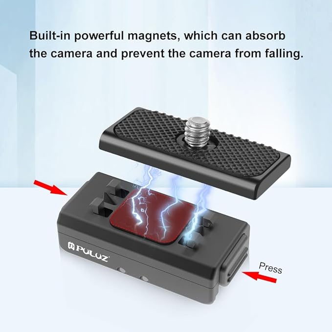 PULUZ Quick Release Mount for Insta360 Ace/Ace Pro / X4, Magnetic Camera Quick - Image 6