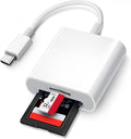 Trail Camera USB C SD Card Reader, ChiaoPio 2 in 1 USB-C to Memory Card Adapter by ChiaoPio