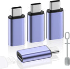 MoKo 4 Pack Lightning Female to USB C Male Adapter, USB-C Lightning Adapter by MoKo