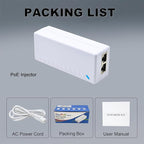 Gigabit PoE+ Injector – Converts Non-PoE to PoE+, 30W Power, Plug & Play - Image 5